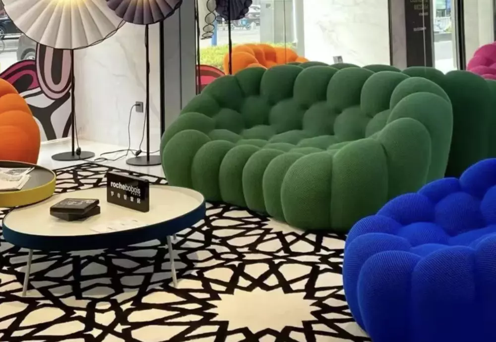 bubble curved sofa