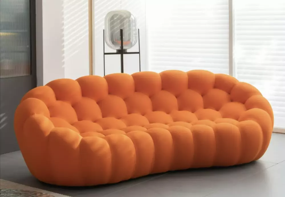 Experience Luxury Seating with the Bubble 2 Curved 3-4 Seat Sofa