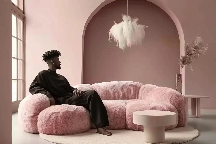 Transforming Spaces with a Pink Sofa Set: A New Wave in Interior Design